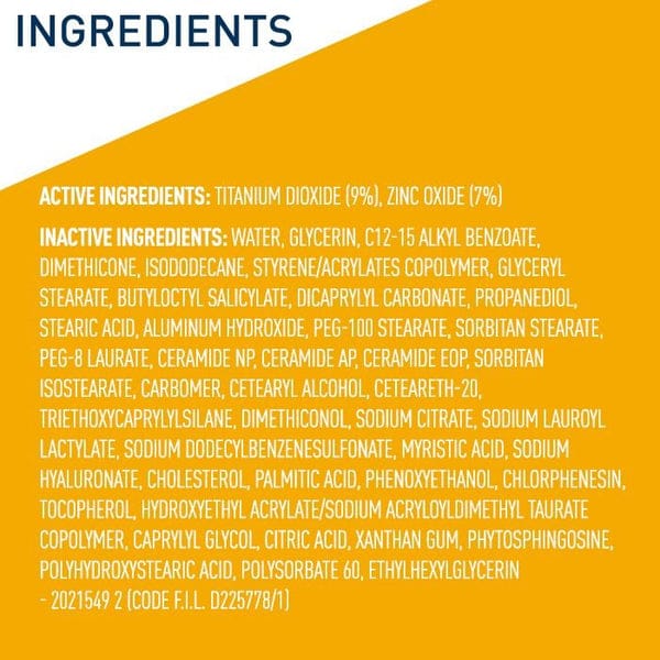 CeraVe Hydrating Mineral Sunscreen SPF 50 (88ml) – 100% Mineral UV Protection JZCosmetics.com
