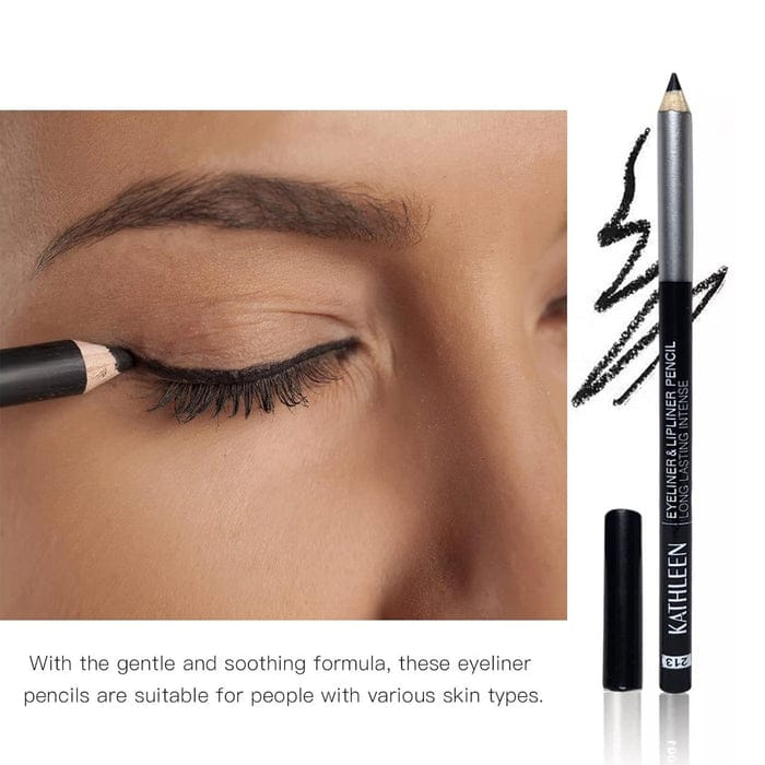 Kathleen 12pcs Black Jumbo Eyeliner Pencil Set JZCosmetics.com