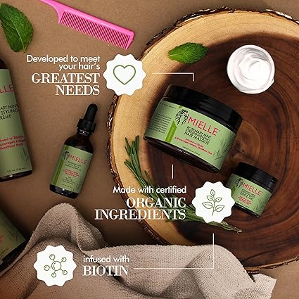 Mielle Rosemary Mint Strengthening Hair Mask 340g – Deep Repair, Hydration & Hair Growth Treatment JZCosmetics.com