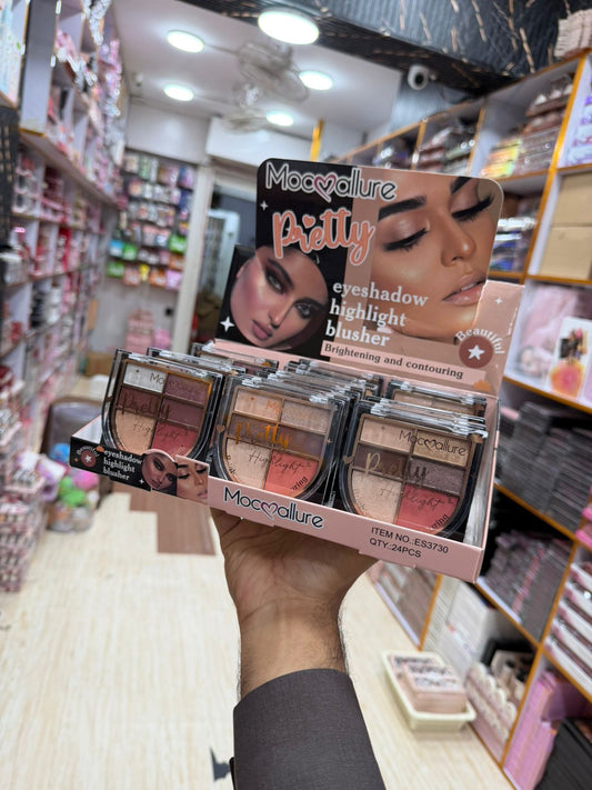 Mocoallure 6 Colors Eyeshadow Palettes 3pcs Set – Matte & Shimmer Long-Lasting Eye Makeup JZCosmetics.com