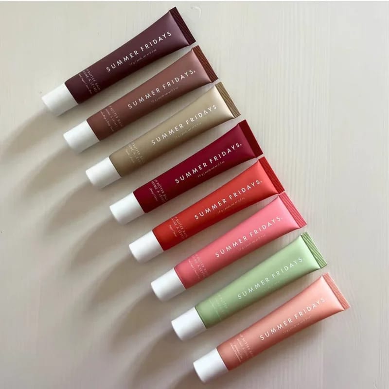 Summer Fridays Lip Butter Balm 8pcs Set – Hydrating Nourishing Glossy Lip Care Treatment JZCosmetics.com
