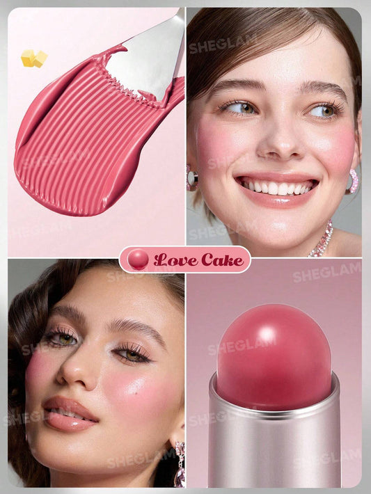 SHEGLAM Buttery Bliss Blush Stick | Creamy Blendable Blush | Natural Flush & Dewy Finish | Long-Lasting Cheek Tint JZCosmetics.com