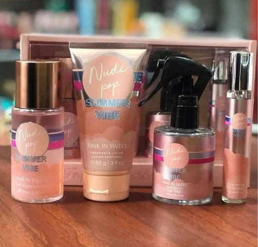 New 4pcs Fragrance & Body Care Set | Long-Lasting Scent | Perfume + Shower Gel + Body Lotion + Mist | Gift Set