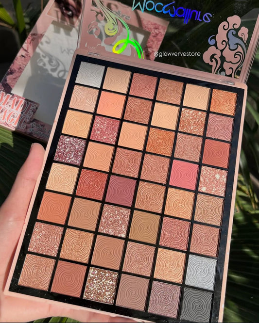 Mocallure Made Magic 48-Color Eyeshadow Palette | Highly Pigmented Matte, Shimmer & Glitter Shades | Versatile for Daily, Party & Bridal Looks JZ Cosmetics
