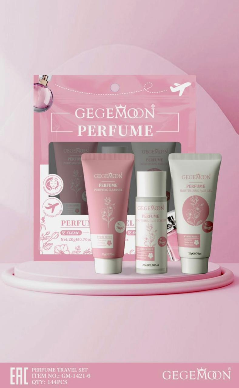 Gege Moon Skin Care Travel Set – 5pcs Whitening, Brightening & Hydrating Mini Skincare Kit JZ Cosmetics