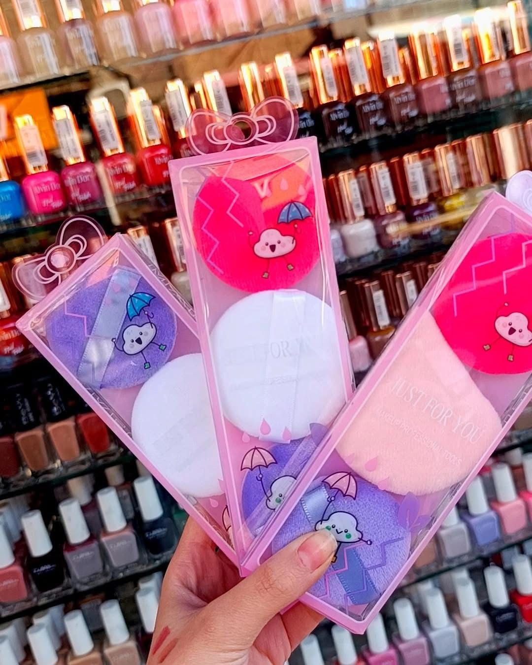 3pcs Makeup Puff Set | Soft Blending Sponge for Foundation, Concealer & Powder | Flawless Smooth Finish JZ Cosmetics