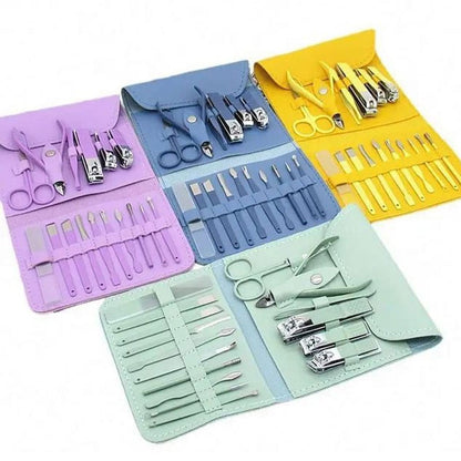 16pcs Nail Cutter Set – Professional Manicure & Pedicure Kit JZCosmetics.com