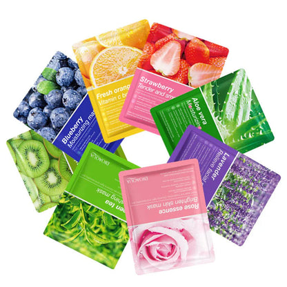 Pack Of 15Pcs Random Moisturizing , Glowing , Anti Aging Deep Repair Sheet Masks 1x15 JZ Cosmetics