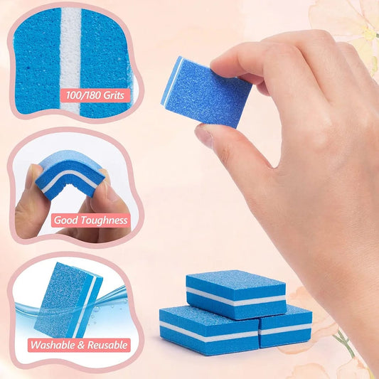 4Pcs Nail Buffer Set – Professional Nail Buffing Blocks | Nail Shaper, Smoother & Shiner for Natural & Acrylic Nails JZCosmetics.com