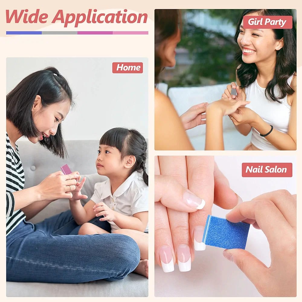 4Pcs Nail Buffer Set – Professional Nail Buffing Blocks | Nail Shaper, Smoother & Shiner for Natural & Acrylic Nails JZCosmetics.com