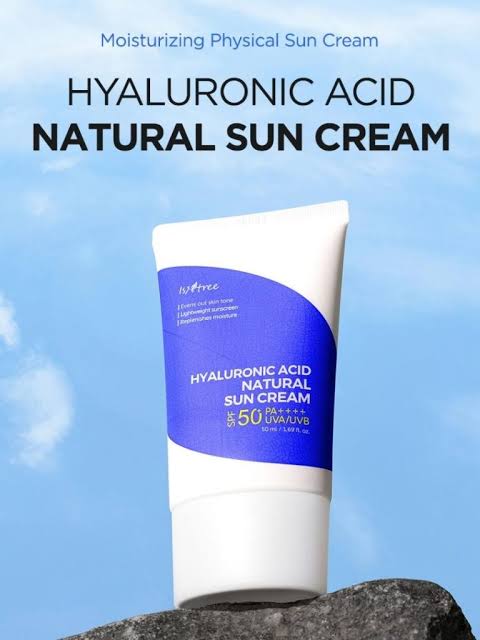 Hyaluronic Acid Natural Suncream SPF50 PA++++ 50ml  Lightweight Moisturizing UV Protection | Broad Spectrum | Made in Korea JZCosmetics.com