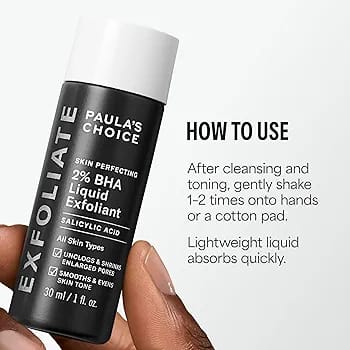 Paula's Choice 2% BHA Liquid Exfoliant 118ml – Salicylic Acid Leave-On Exfoliator for Blackheads, Pores & Smooth Skin JZCosmetics.com