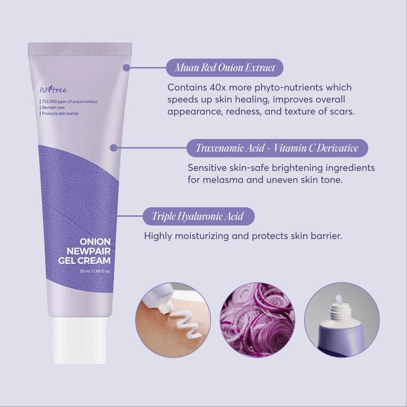 Isntree Onion Newpair Gel Cream 50ml JZCosmetics.com
