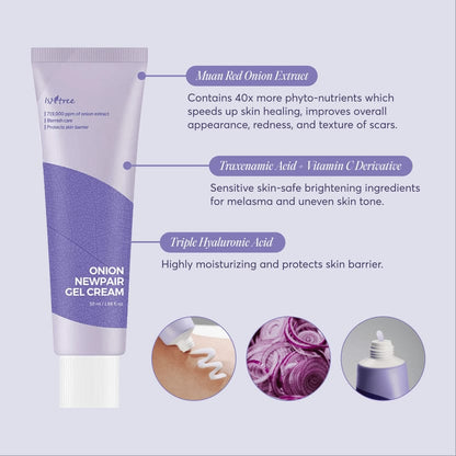 Isntree Onion Newpair Gel Cream 50ml JZCosmetics.com
