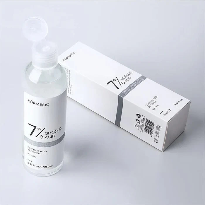KORMESIC 7% Glycolic Acid Blackhead Remover Face Firming Moisturizing Toner - 250ml