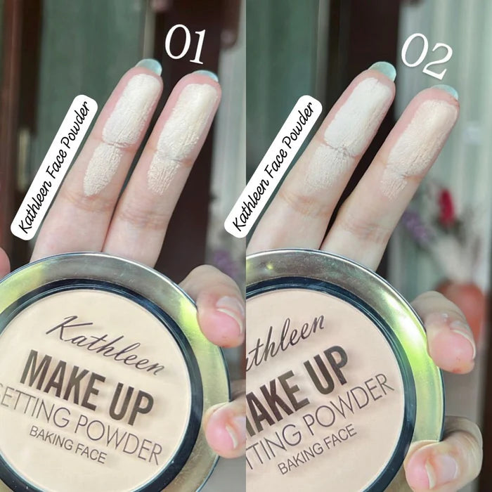 Kathleen Make Up Setting Powder – Baking Face – Oil Control & Long-Lasting Finish JZ Cosmetics