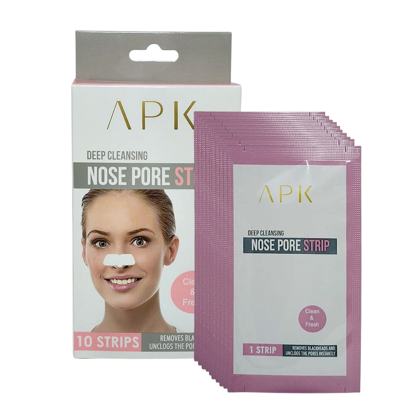 APK Nose Pore Strips – Deep Blackhead Removal & Pore Cleansing Strips JZCosmetics.com