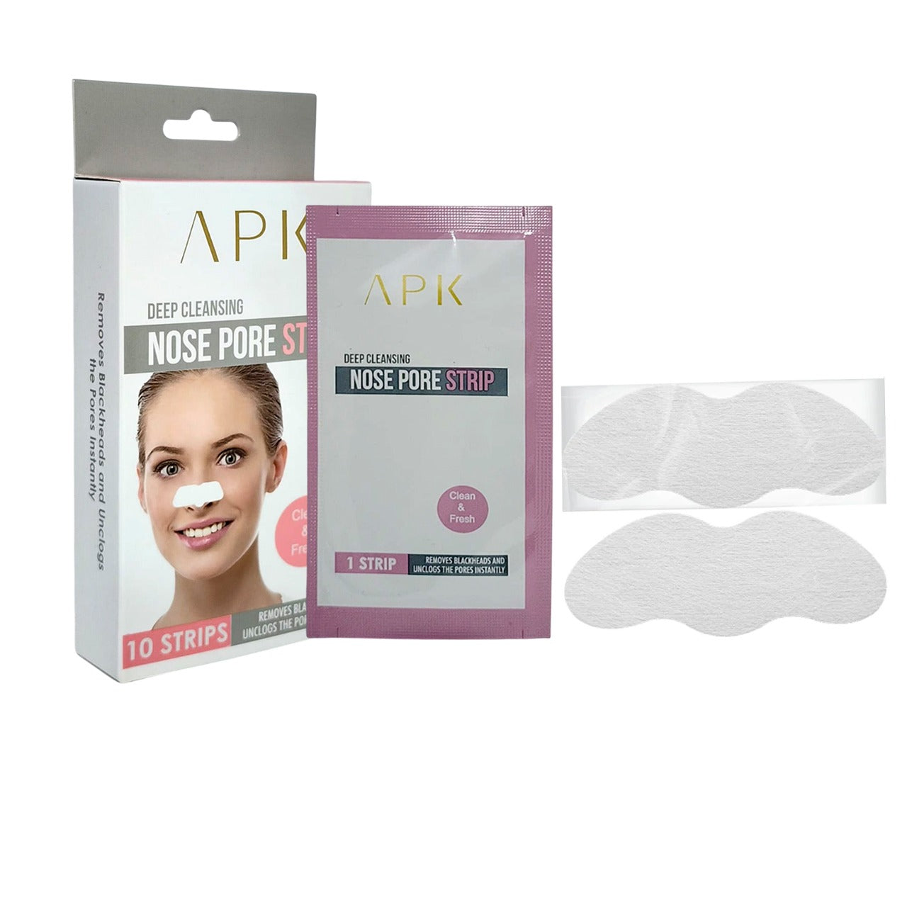 APK Nose Pore Strips – Deep Blackhead Removal & Pore Cleansing Strips JZCosmetics.com