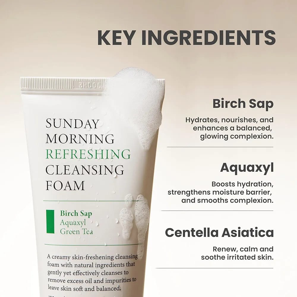 AXIS-Y Sunday Morning Refreshing Cleansing Foam 120ml JZCosmetics.com