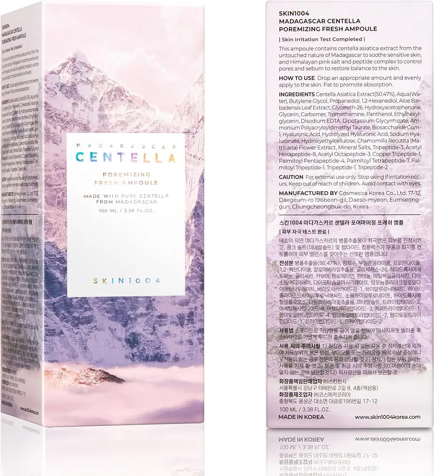 SKIN1004 Madagascar Centella Poremizing Fresh Ampoule 100ml JZCosmetics.com