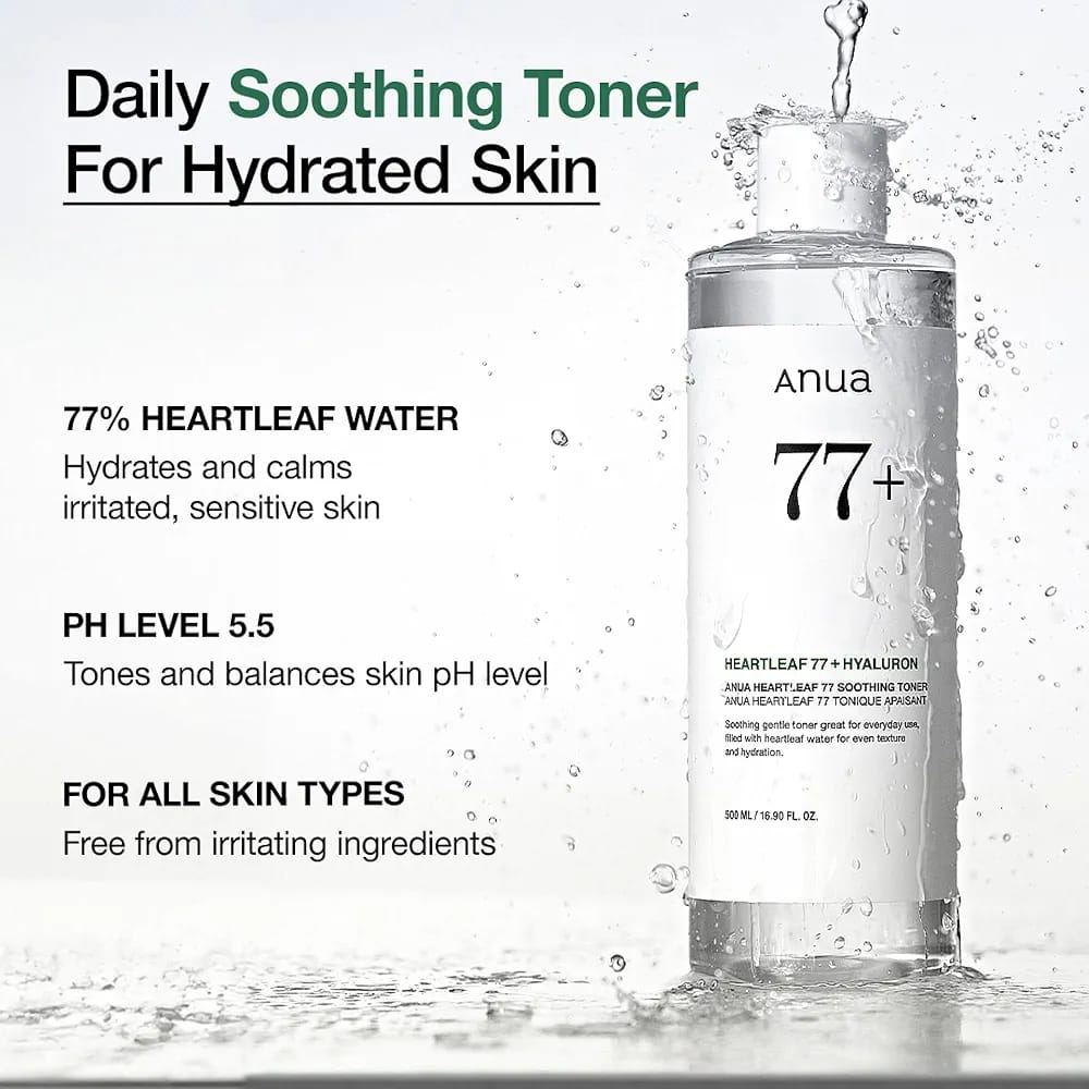 Anua Heartleaf 77% Soothing Toner 250ml JZCosmetics.com