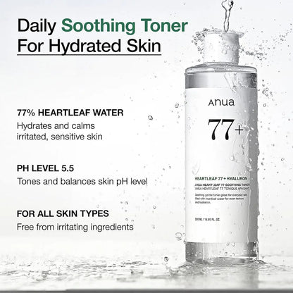Anua Heartleaf 77% Soothing Toner 250ml JZCosmetics.com