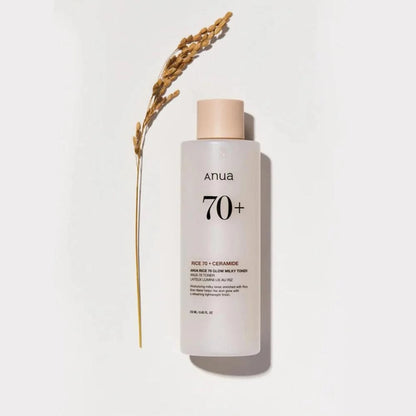 Anua Rice 70 Glow Milky Toner 250ml JZCosmetics.com