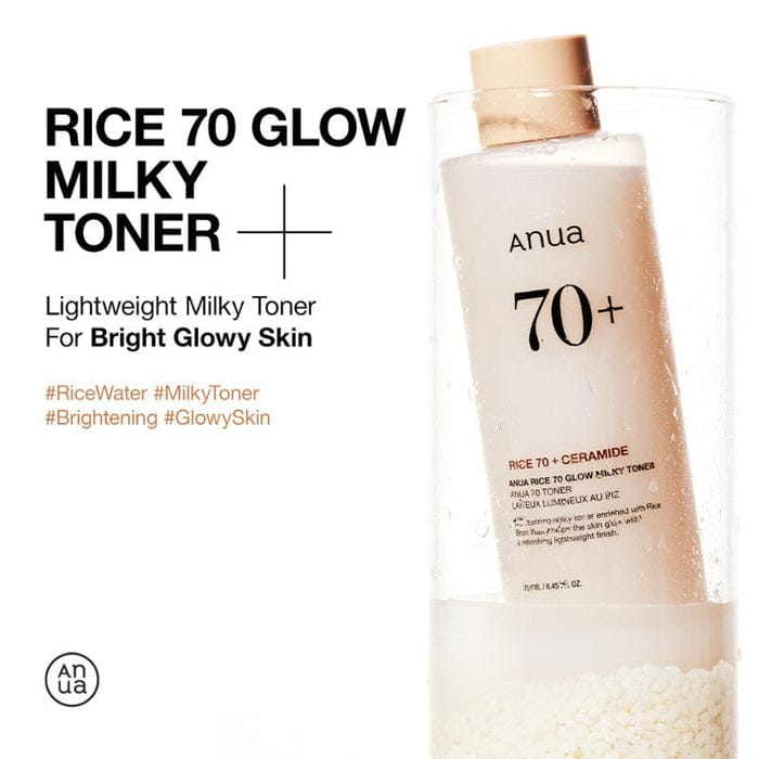 Anua Rice 70 Glow Milky Toner 250ml JZCosmetics.com