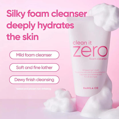 Banila Co Clean It Zero Foam Cleanser 150ml – Deep Cleansing & Brightening Face Wash JZCosmetics.com