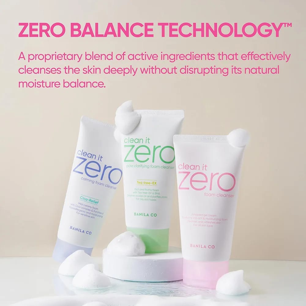 Banila Co Clean It Zero Foam Cleanser 150ml – Deep Cleansing & Brightening Face Wash JZCosmetics.com