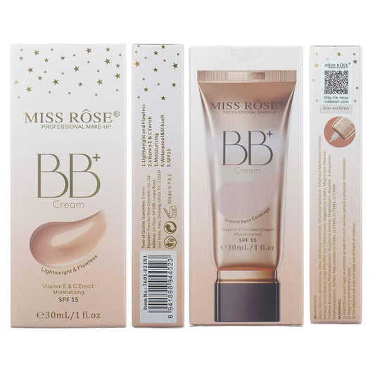 MISS ROSE BB Cream | Lightweight Natural Coverage Foundation Cream JZCosmetics.com