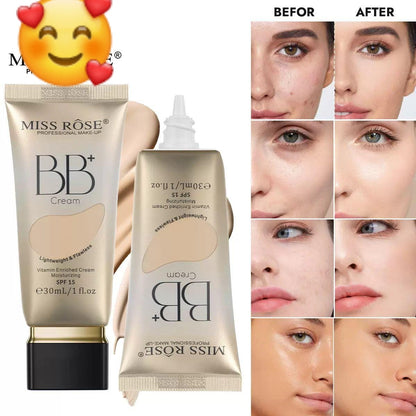 MISS ROSE BB Cream | Lightweight Natural Coverage Foundation Cream JZCosmetics.com