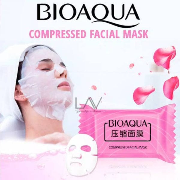 BIOAQUA Compressed Facial Sheet Mask 50 Pcs – DIY Face Mask Tablets | Portable Disposable Sheet Masks | Soft Hydrating Skincare JZCosmetics.com