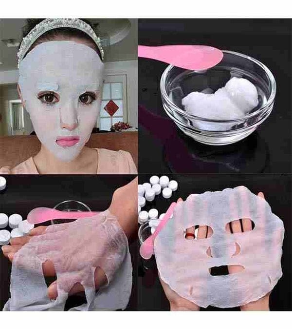 BIOAQUA Compressed Facial Sheet Mask 50 Pcs – DIY Face Mask Tablets | Portable Disposable Sheet Masks | Soft Hydrating Skincare JZCosmetics.com
