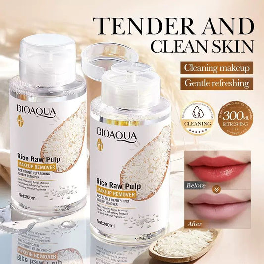 BIOAQUA Rice Raw Pulp Makeup Remover – 300ml JZCosmetics.com