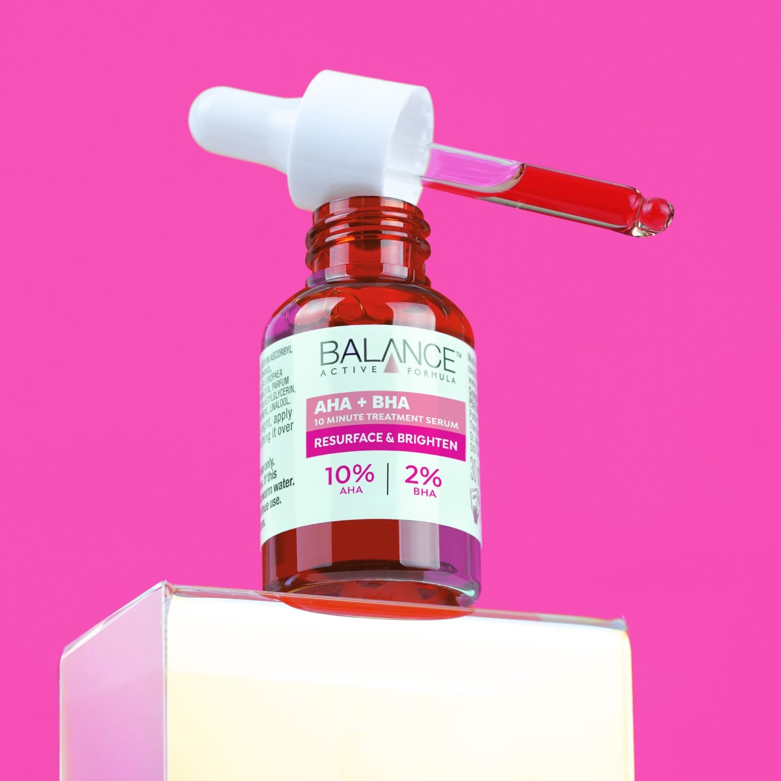 Balance Active Formula AHA 10% + BHA 2% Serum – Resurface & Brighten Solution | Exfoliating Face Serum for Smooth, Clear & Radiant Skin JZCosmetics.com