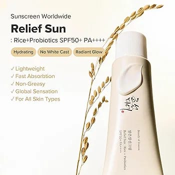 Beauty Of Joseon Relief Sun Rice + Probiotics SPF50+ PA++++ 50ml JZCosmetics.com