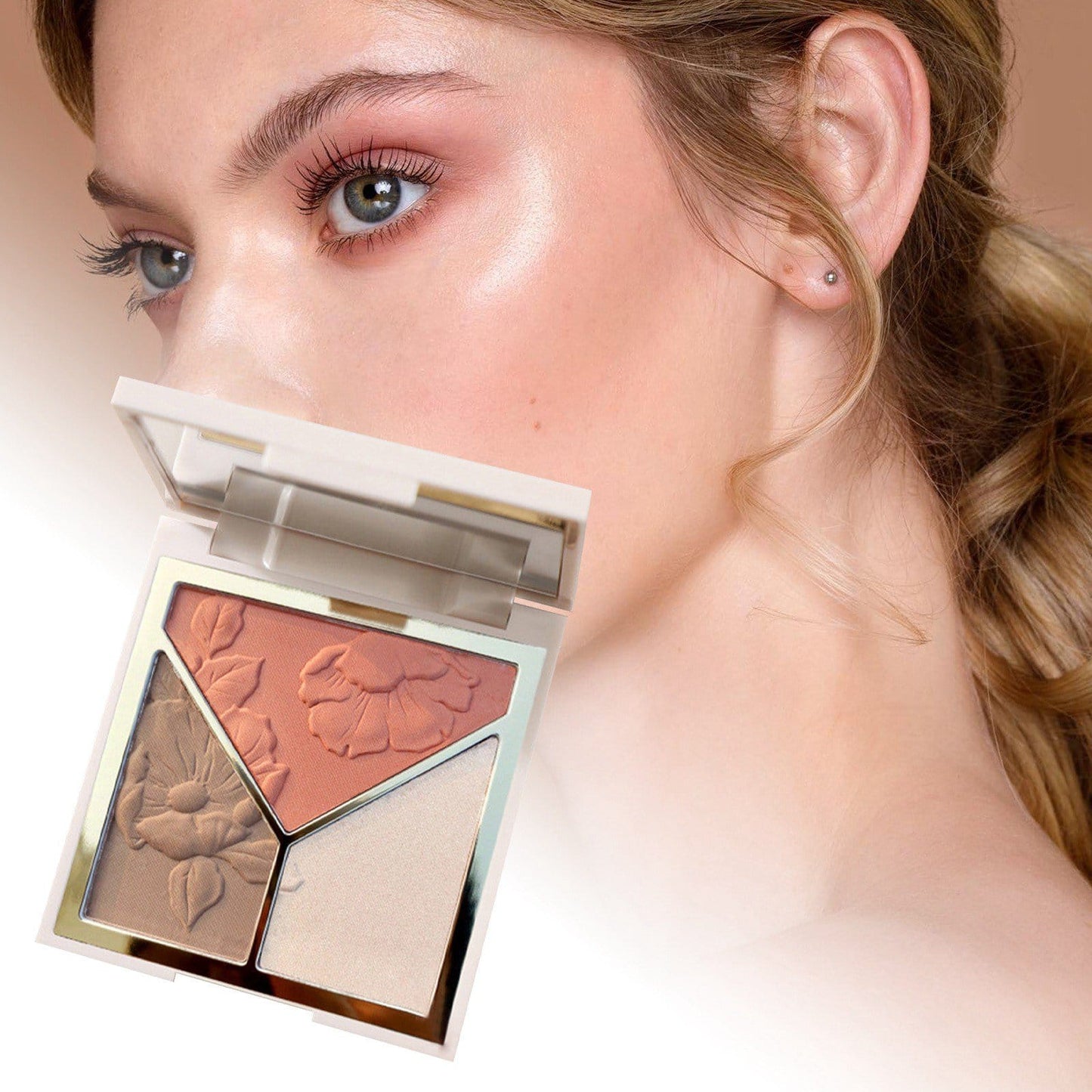 Blush + Highlighter + Contour 3-in-1 Palette – All-in-One Face Sculpting JZCosmetics.com