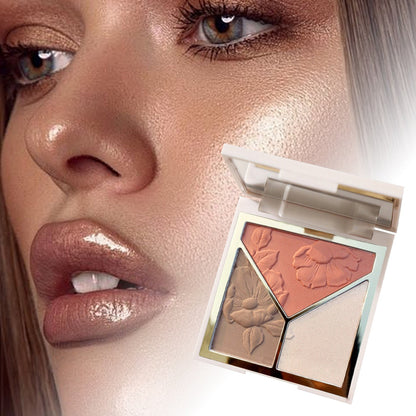 Blush + Highlighter + Contour 3-in-1 Palette – All-in-One Face Sculpting JZCosmetics.com