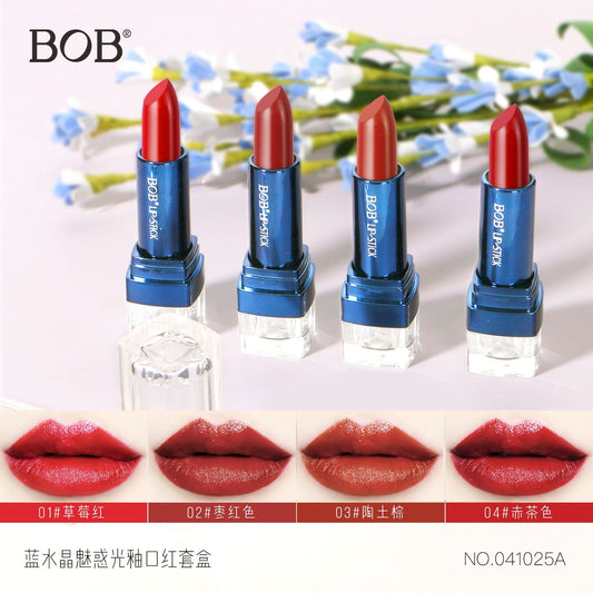 Bob Royal Jewels 4 Pcs Lipstick Set – Luxury Matte Lipstick Collection JZCosmetics.com