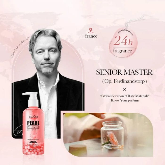 Amino Acid & Hyaluronic Acid Pearl Fragrance Body Wash JZCosmetics.com