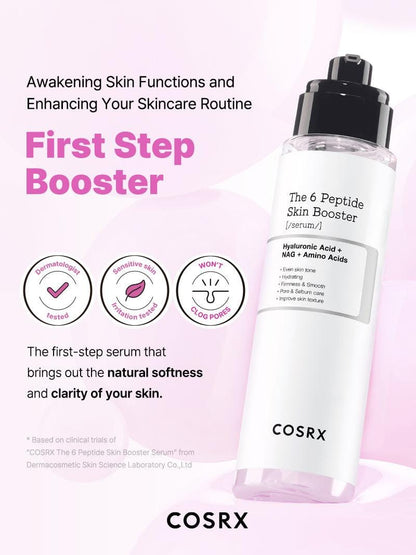 COSRX 6 Peptide Skin Booster 150ml – Hydrating Anti-Aging Serum JZCosmetics.com