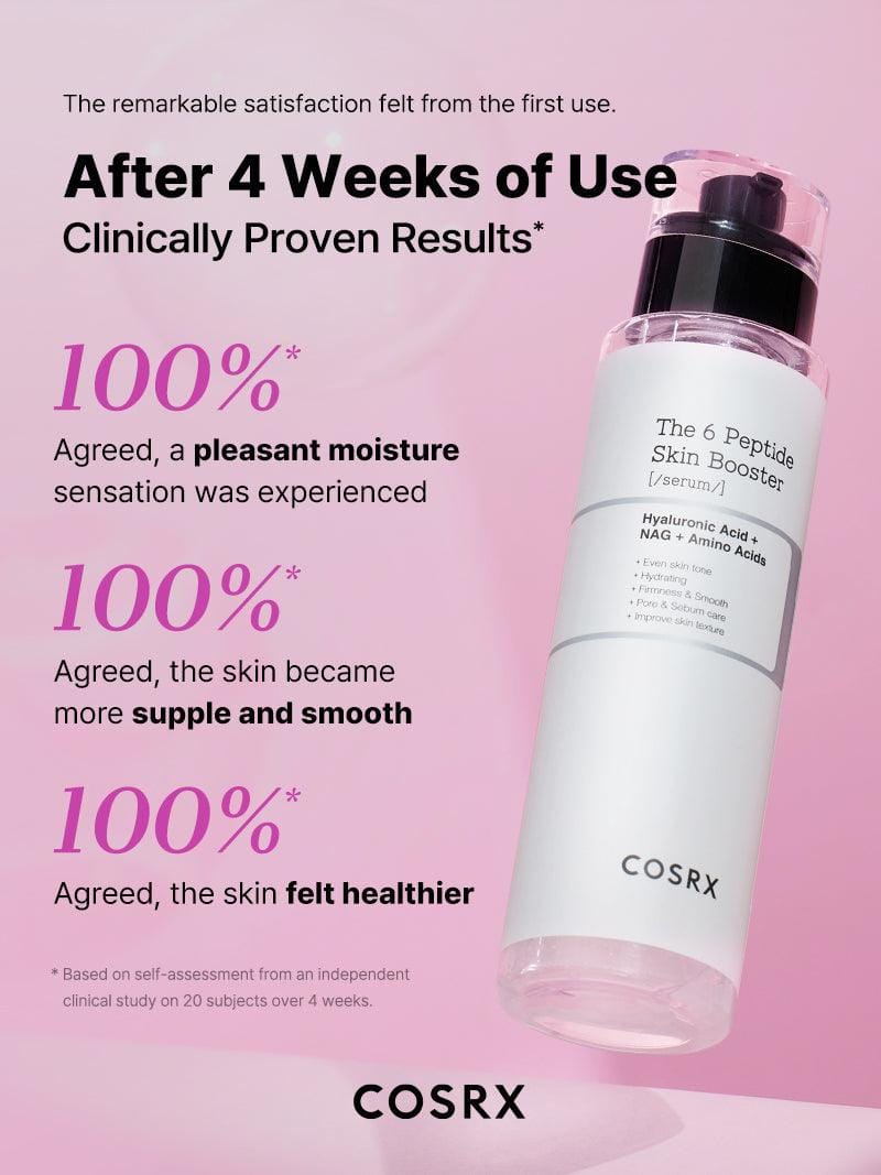 COSRX 6 Peptide Skin Booster 150ml – Hydrating Anti-Aging Serum JZCosmetics.com