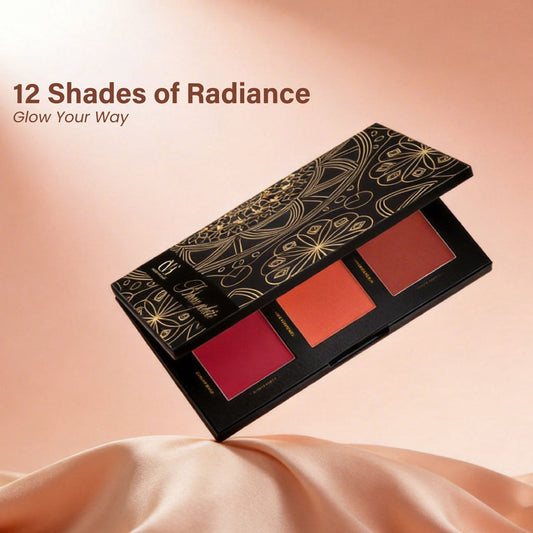 CVB Blusher Palette 12 Shades C226 JZCosmetics.com