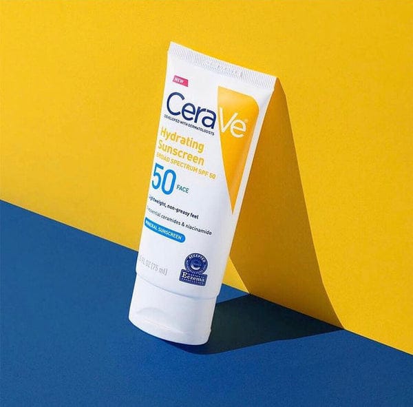 CeraVe Hydrating Mineral Sunscreen SPF 50 (88ml) – 100% Mineral UV Protection JZCosmetics.com