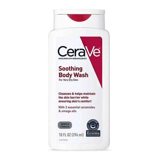 CeraVe Soothing Body Wash – Gentle Hydrating Cleanser for Dry & Sensitive Skin JZCosmetics.com