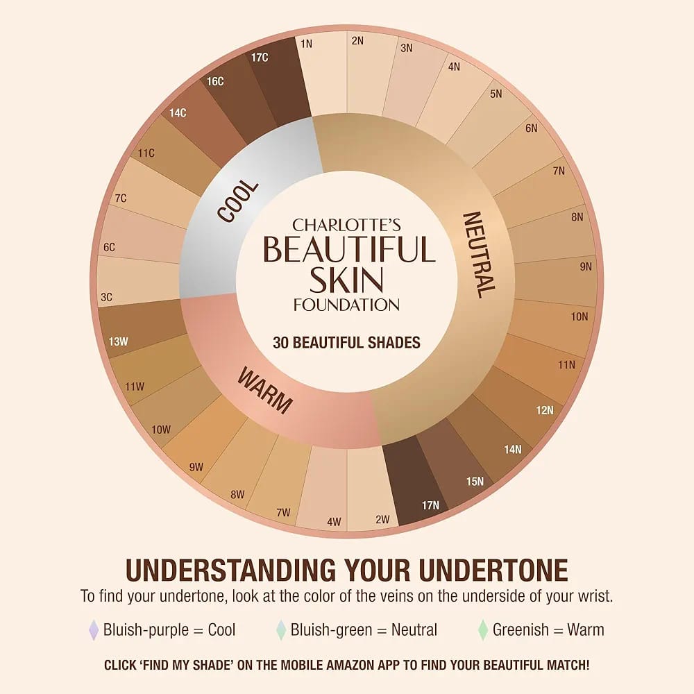 Charlotte Tilbury Charlotte’s Beautiful Skin Foundation JZCosmetics.com