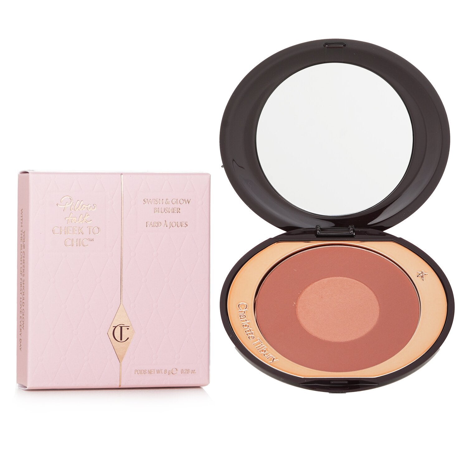 Charlotte Tilbury Pillow Talk Blush 8g – Cheek To Chic Natural Glow Blusher JZCosmetics.com