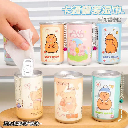 Cute Cartoon Can Wet Wipes JZCosmetics.com
