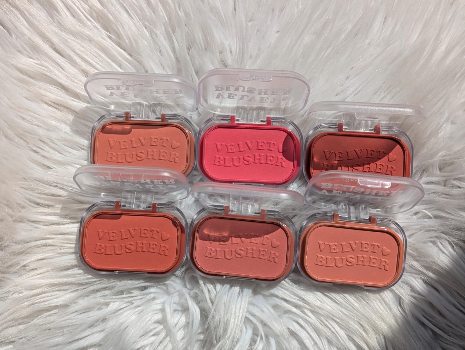 Diamond Beauty Velvet Blusher 6pcs Set – Ultra-Soft Matte Powder Blush for Natural Glow & Long-Lasting Makeup JZCosmetics.com